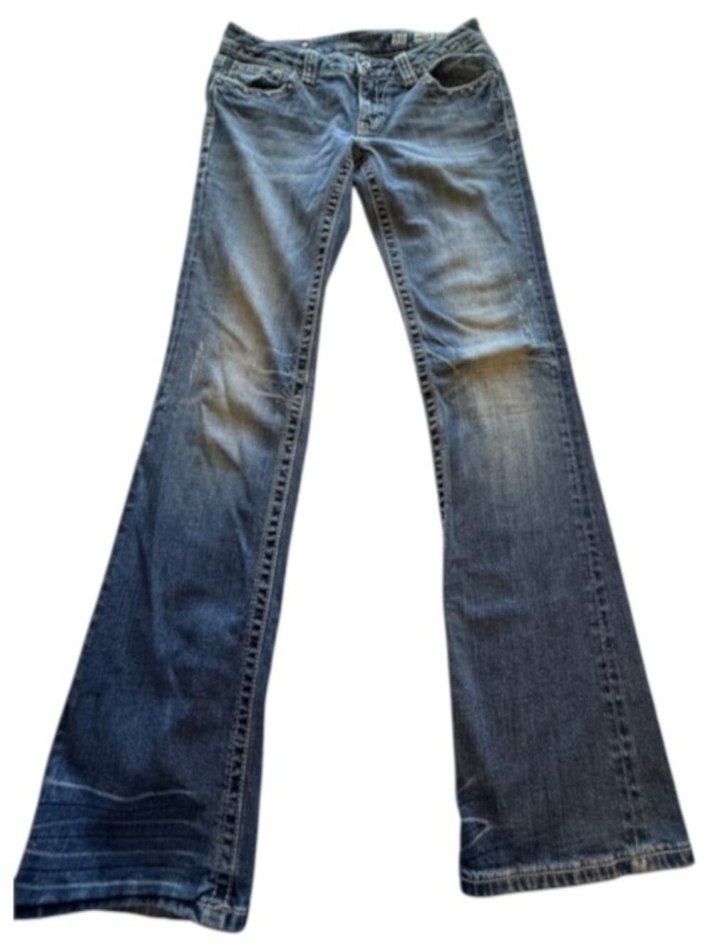 Miss Me Medium Wash Bootcut Jeans Womens Size 30 Y2K 2000s Cowgirl Rodeo Blingy